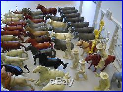 Marx Roy Rogers Ranch Western Farm Pioneers Rin Tin Tin Play Set