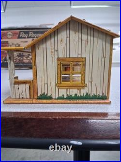 Marx Roy Rogers Rodeo Ranch Playset No. 3985 with Box, Figures & Fences 1950s