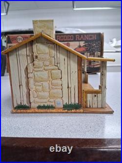 Marx Roy Rogers Rodeo Ranch Playset No. 3985 with Box, Figures & Fences 1950s