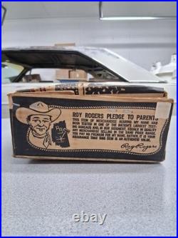 Marx Roy Rogers Rodeo Ranch Playset No. 3985 with Box, Figures & Fences 1950s