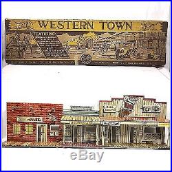 Marx Roy Rogers Western Town #4229 Play Set In Box JAIL SIDE Vintage 1952