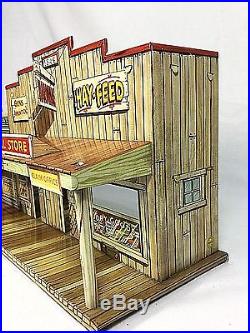 Marx Roy Rogers Western Town #4229 Play Set In Box JAIL SIDE Vintage 1952