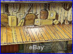 Marx Roy Rogers Western Town #4229 Play Set In Box JAIL SIDE Vintage 1952