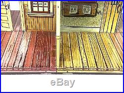 Marx Roy Rogers Western Town #4229 Play Set In Box JAIL SIDE Vintage 1952