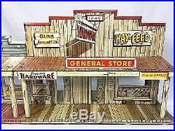 Marx Roy Rogers Western Town #4229 Play Set In Box JAIL SIDE Vintage 1952