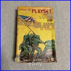 Marx Sands of Iwo Jima Hand Painted Miniature Playset Vintage withOriginal Box