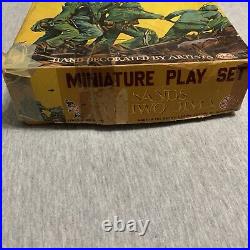 Marx Sands of Iwo Jima Hand Painted Miniature Playset Vintage withOriginal Box