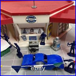 Marx Sears Allstate Service Center Tin Litho Plastic Playset 1971 NOT REPRO