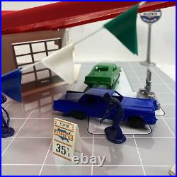 Marx Sears Allstate Service Center Tin Litho Plastic Playset 1971 NOT REPRO