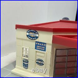 Marx Sears Allstate Service Center Tin Litho Plastic Playset 1971 NOT REPRO