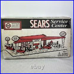 Marx Sears Allstate Service Center Tin Litho Plastic Playset 1971 NOT REPRO