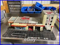 Marx Sears Allstate Service station with elevator Tin Toy vintage (2)