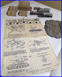 Marx Sears Allstate World War II Battleground Tank Battle Play Set withBox #1582