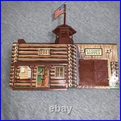 Marx Sears Heritage Fort Apache Play Set Fort Complex w / Tin Litho Building