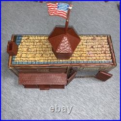 Marx Sears Heritage Fort Apache Play Set Fort Complex w / Tin Litho Building