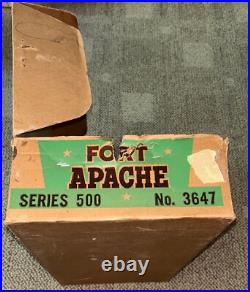 Marx Series 500 Fort Apache Playset Box Only 3647 Mar No Parts Or Pieces