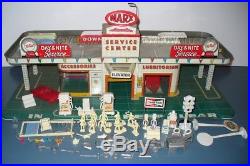 Marx Service Center Playset Gas Station Garage Sears Loads Of Accessories Toy Us