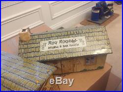 Marx Silver City Vintage Playset With Roy Rogers Rr Double R Bar Ranch Toy