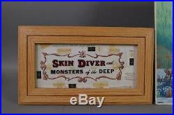 Marx Skin Diver and MONSTERS of the DEEP- Blister Card Original Art Work