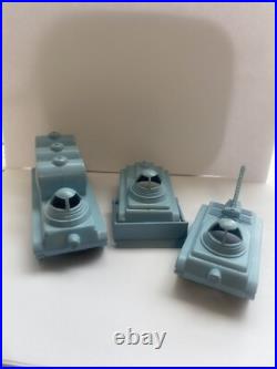 Marx Space Vehicles (3) Blue Operation Moon Base Playset
