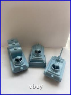 Marx Space Vehicles (3) Blue Operation Moon Base Playset