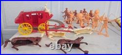 Marx Stagecoach Playset In Box