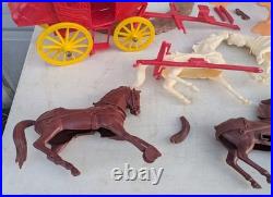 Marx Stagecoach Playset In Box
