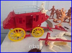 Marx Stagecoach Playset In Box