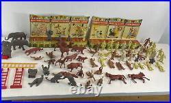 Marx Super Circus IN BOX 1950s Tin Litho Instructions Box People Animals Rare