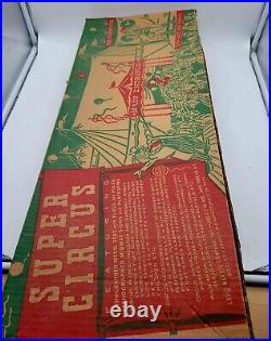 Marx Super Circus IN BOX 1950s Tin Litho with Instructions 42 People 27 Animals
