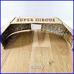 Marx Super Circus Playset 4320 Tent Instructions Almost All Figures in Box