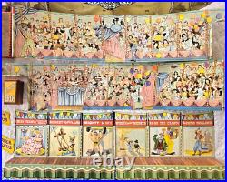 Marx Super Circus Playset with OB, Rings, Lights, Animals, Circus Wagons, & Papers