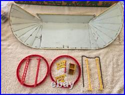 Marx Super Circus Playset with OB, Rings, Lights, Animals, Circus Wagons, & Papers