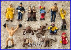 Marx Super Circus Playset with OB, Rings, Lights, Animals, Circus Wagons, & Papers