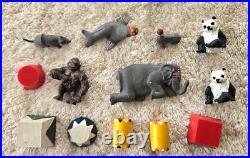 Marx Super Circus Playset with OB, Rings, Lights, Animals, Circus Wagons, & Papers