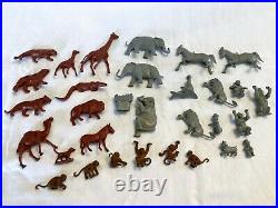Marx Super Circus Vintage 1950's Large Lot of Figures Animals and More Play Set