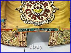 Marx Super Circus Vintage Playset with Sideshow Panels and accessories