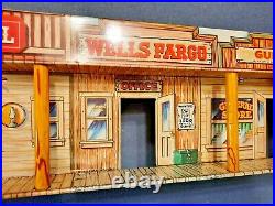 Marx Tales of Wells Fargo Western Town c1959, Tin withextras