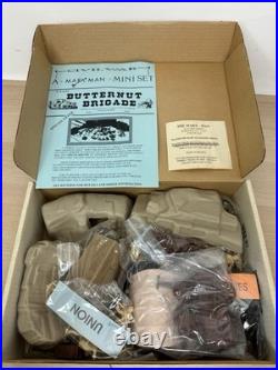 Marx The Butternut Brigade VERY RARE Civil War Mini Playset 54mm Figures