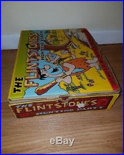 Marx The Flintstones Hunting Party Playset Original Box RARE figures dinosaurs
