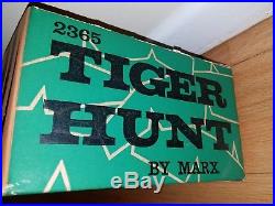 Marx Tiger Hunt playset shooting target game soldier jungle gun EXTREMELY RARE