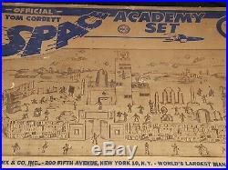 Marx Tom Corbett Space Academy Play Set With Box 1950s VERY NICE n CLEAN