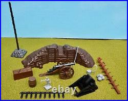 Marx Toy Co 54mm Civil war playset mansion+22 figures +11 Accessories used oop