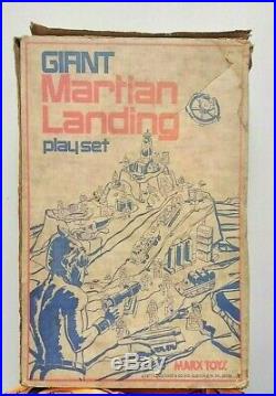 Marx Toy Co. Giant Martian Landing Play Set Vintage Rare 1977 Alien Space Toy