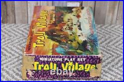 Marx Toys 1965 Troll Village Cave Box Miniature Playset-Hong Kong-withAccessories