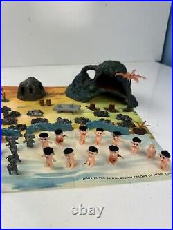 Marx Toys 1965 Troll Village Cave Set Miniature Playset Hong Kong Vintage