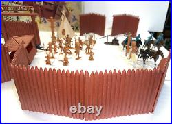Marx Toys #3681 Fort Apache Play Set Horses Figures Fort & More