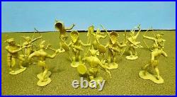 Marx Toys 50mm 11 Indians of the west + 11 Accessories used oop