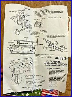 Marx Toys Battleground Play Set Tanks Troop Carrier Trucks Soldiers Box