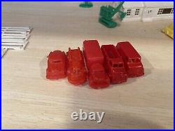 Marx Toys Enchanted Village withbox plastic houses service station train figures